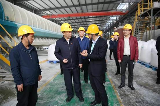宜春市委副书记、市长领导一行到江西艾德进行调研检查工作